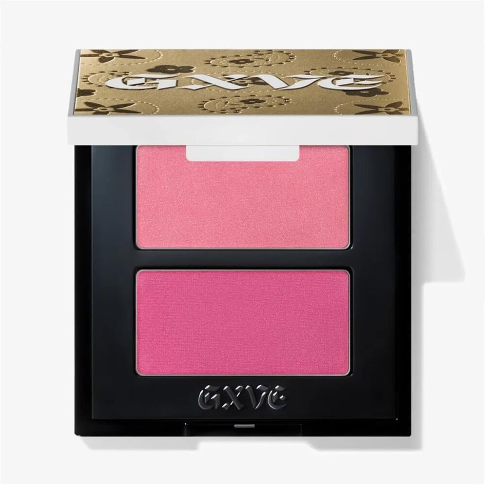 NIB GXVE Feelin' Cheeky Amplifying Blush Duo in Ex-Girlfriend (Bright Pink)